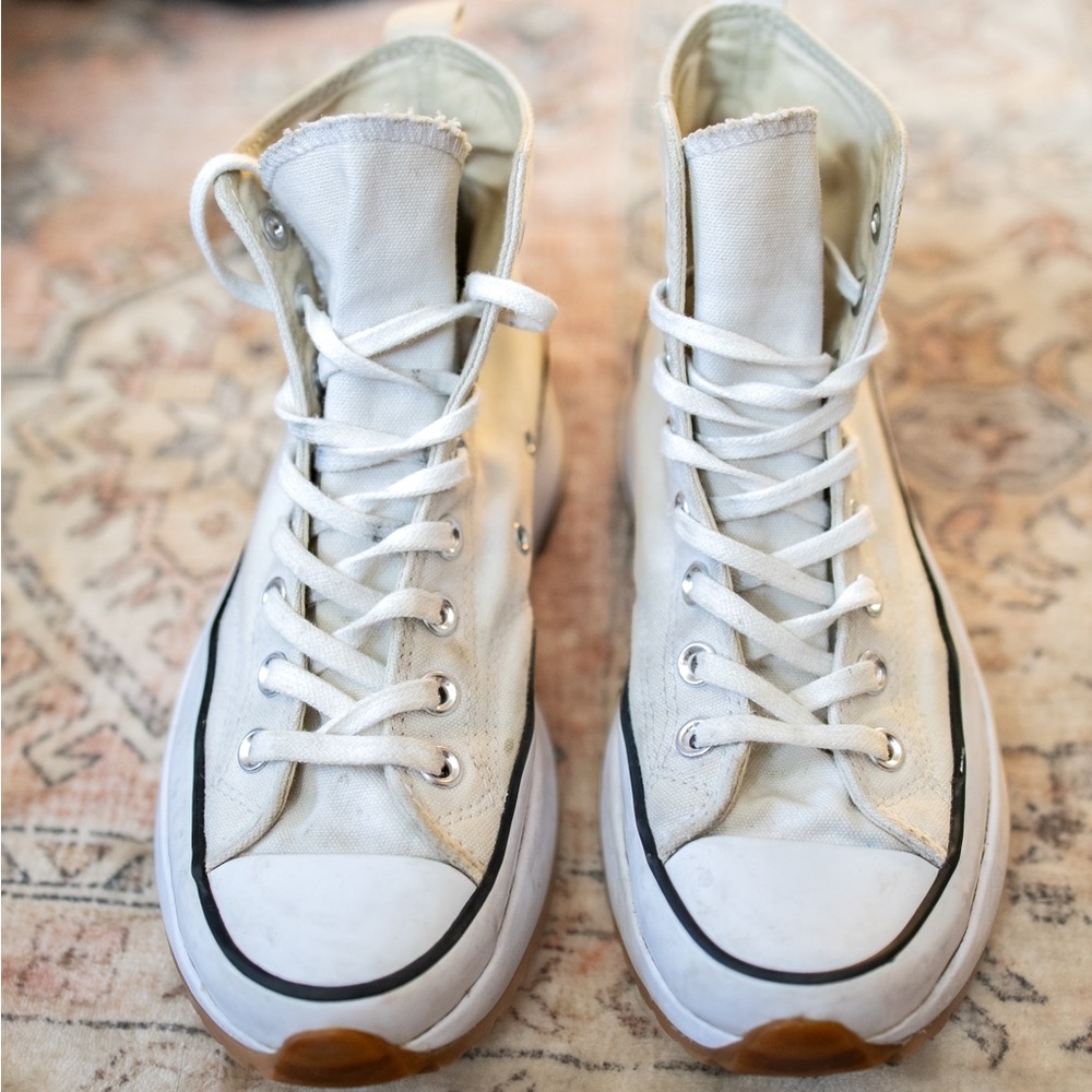 Converse White Canvas High-Tops